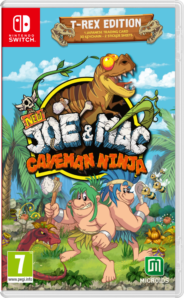 New Joe & Mac: Caveman Ninja – T-Rex Edition cover