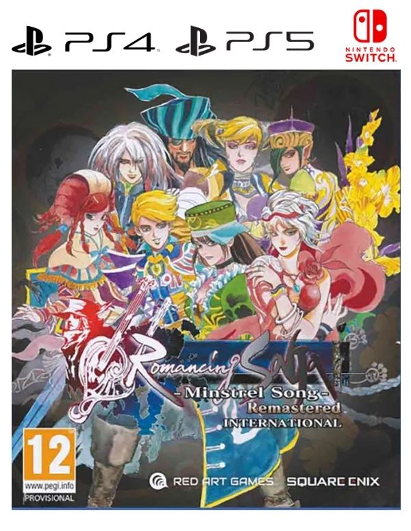 Romancing SaGa – Minstrel Song – Remastered International cover