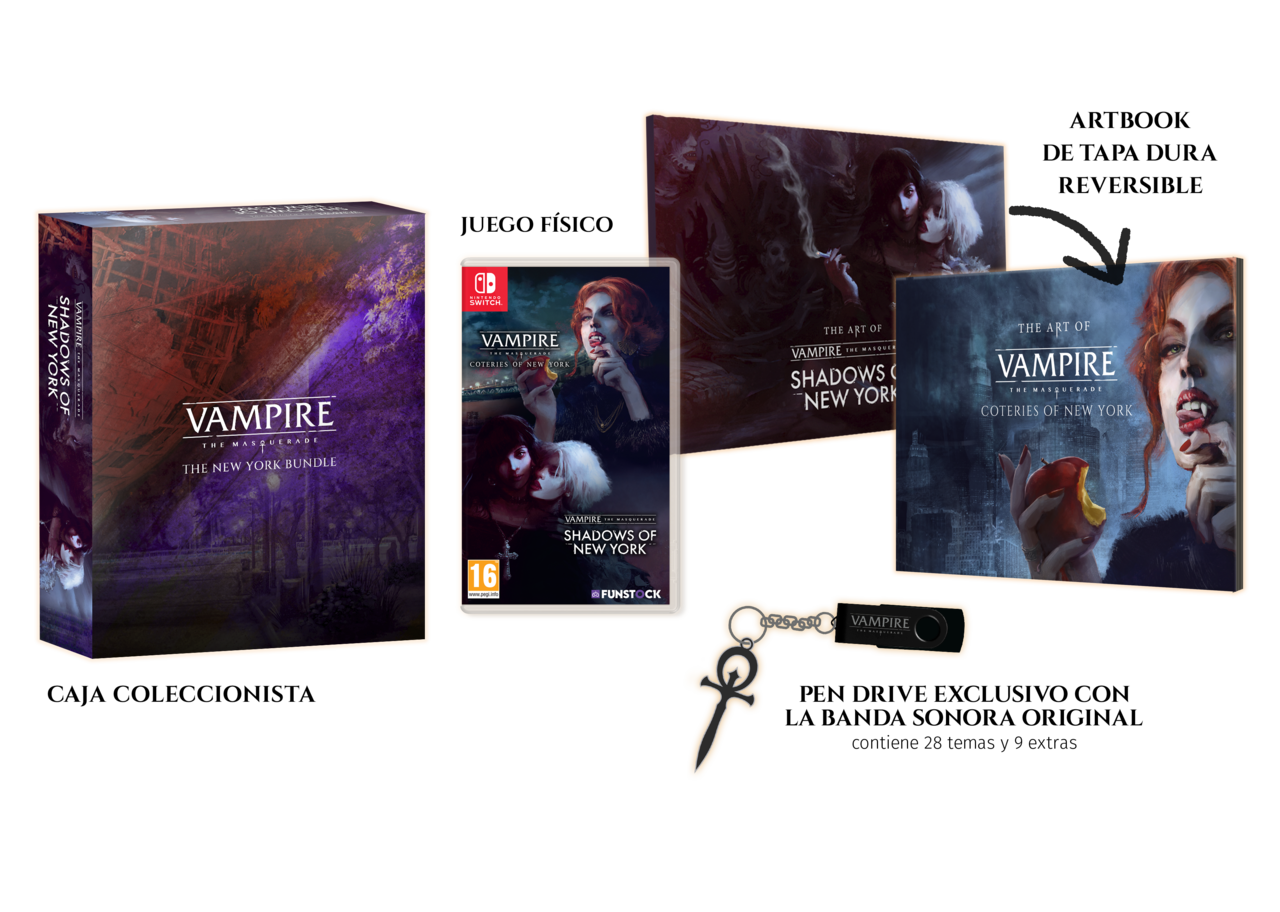 Vampire: The Masquerade – Coteries of New York + Shadows in New York Coll. Ed. cover